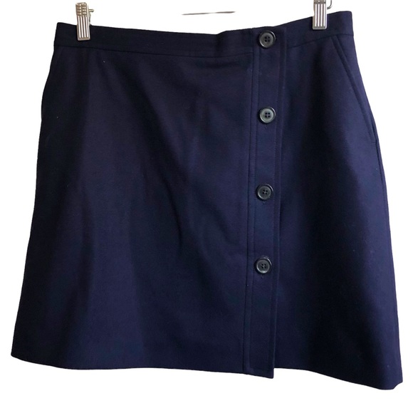 A.P.C. Buttoned Wool Skirt Sz M - Picture 3 of 7